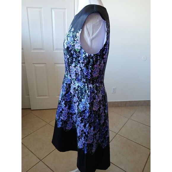 Alex Marie‎ Womens Dress A Line Black & Purple Sleeveless  Size 10 Party - Picture 6 of 15